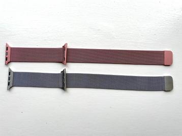 Rose Gold en Silver Apple Watch Bandjes (serie 3 - 38mm) beschikbaar voor biedingen