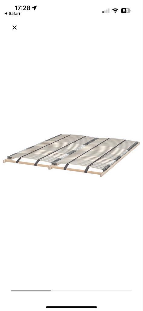 LÖNSET verstelbare lattenbodem 140x200 - Zo goed als nieuw!, Huis en Inrichting, Slaapkamer | Matrassen en Bedbodems, Zo goed als nieuw