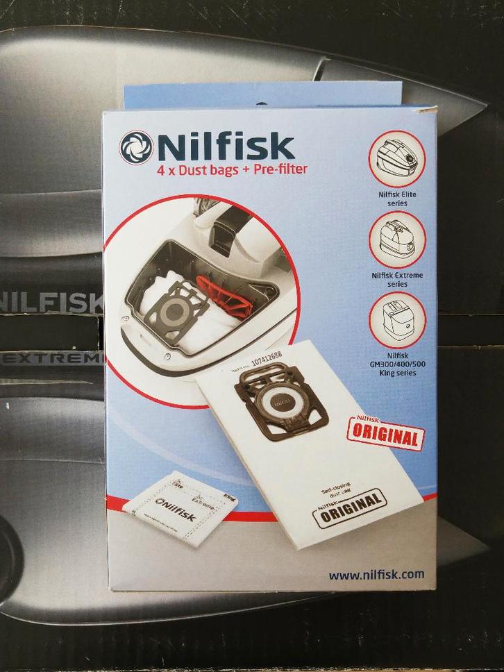Originele Nilfisk stofzuigerzak (Extreme/Elite) - 2 stuks, Witgoed en Apparatuur, Stofzuigers, Nieuw, Overige typen, Stofzak, Ophalen of Verzenden