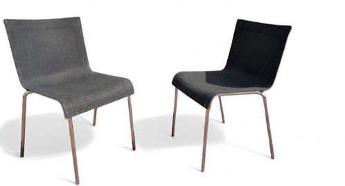 GUBI Komplot Chairs - Design Ikonen (2 stuks), Huis en Inrichting, Stoelen, Gebruikt, Twee, Metaal, Stof, Grijs, Ophalen of Verzenden