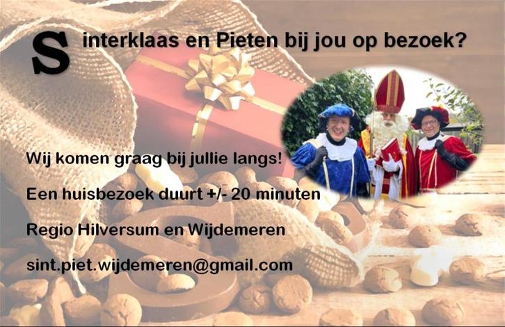 Sinterklaas en zijn Pieten op bezoek in omgeving Hilversum, Diversen, Sinterklaas, Nieuw, Ophalen