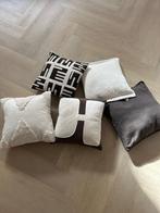 Japandi kussens, Huis en Inrichting, Woonaccessoires | Kussens, Ophalen, Zo goed als nieuw, Wit, Vierkant