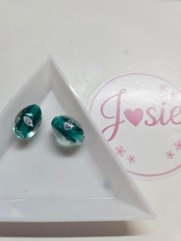 Lampwork Kralen met Bloem #289, Hobby en Vrije tijd, Kralen en Sieraden maken, Nieuw, Kraal, Ophalen