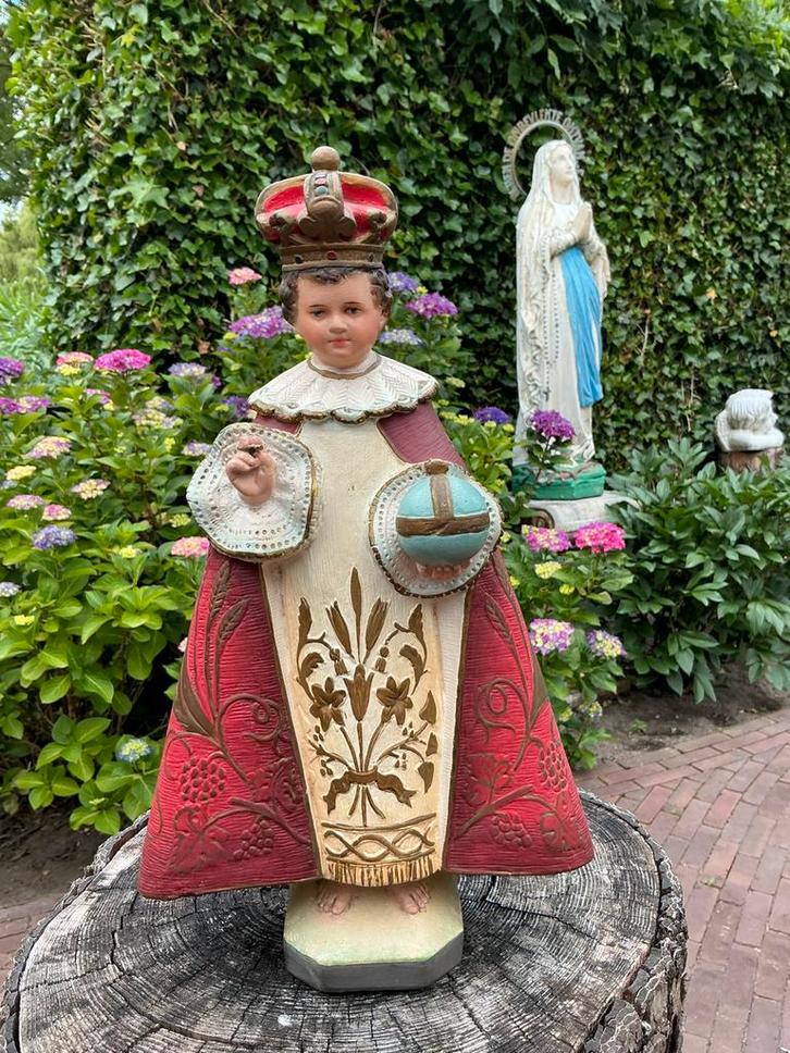 Heiligenbeeld ❤️ Kindje Jezus van Praag, Antiek en Kunst, Antiek | Religie, Ophalen of Verzenden