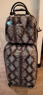 (Splinternieuw) Mooie Koffer met Bijpassende Beautycase, Sieraden, Tassen en Uiterlijk, Koffers, Uitschuifbare handgreep, 50 tot 60 cm