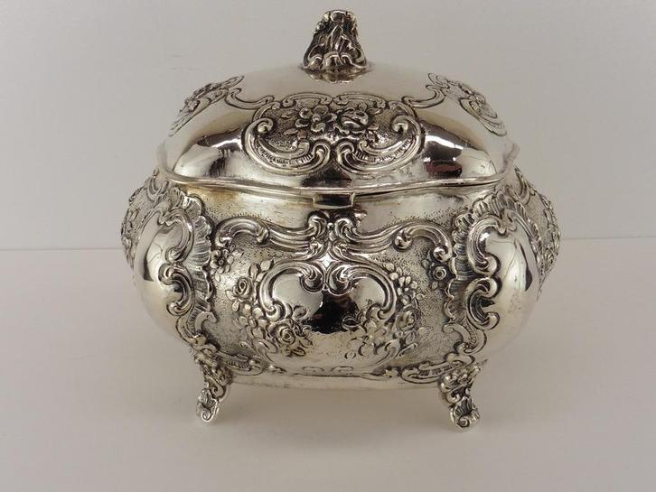 Zilveren koektrommel                                    Z172, Antiek en Kunst, Antiek | Goud en Zilver, Zilver, Ophalen of Verzenden