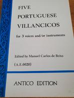 Vijf Portugese Villancicos - Antico Edition blokfluit, Muziek en Instrumenten, Bladmuziek, Gebruikt, Klassiek, Overige soorten