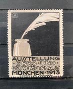 Duitsland Sluitzegel '13 Munchen tent kantoor inventaris, Verzenden, Overige periodes, Gestempeld