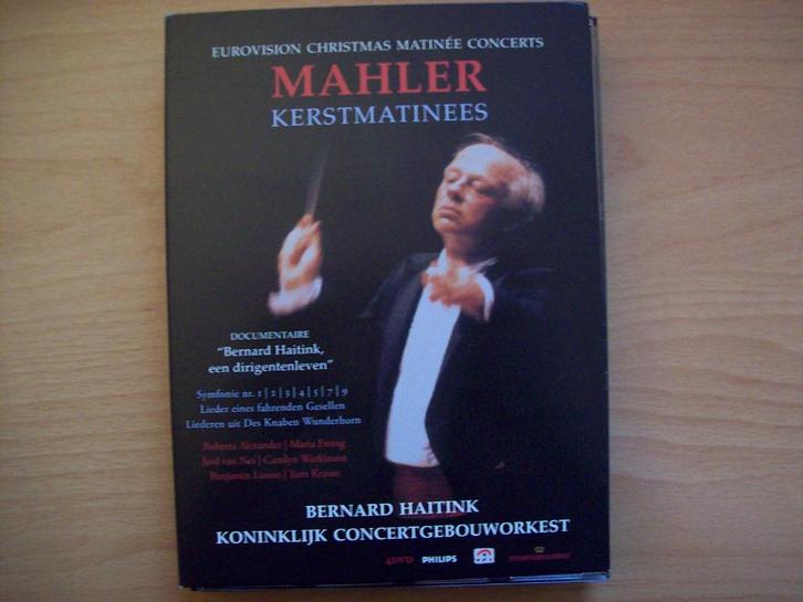 Bernard Haitink - Mahler: Kerstmatinees (4-DVD) Kon. Concert, Diversen, Kerst, Zo goed als nieuw, Ophalen of Verzenden