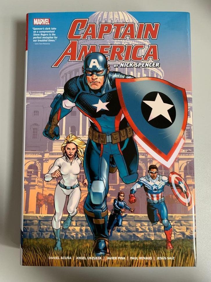Captain America Volume 1 by Nick Spencer (Marvel Omnibus), Boeken, Strips | Comics, Zo goed als nieuw, Complete serie of reeks