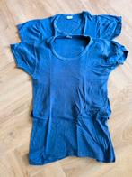 Tubular knit Danish 80’s navy tee Indigo Blue. Lot van 2, Ophalen, Gedragen, Maat 48/50 (M), Blauw