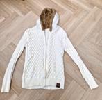 Witte vest met bontkraag, Ophalen of Verzenden