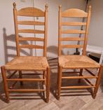 Boerenknopstoel met biezen zitting, Antiek en Kunst, Antiek | Meubels | Stoelen en Banken, Ophalen
