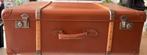 Vintage leren koffer, Ophalen, Gebruikt, 45 tot 55 cm, Slot
