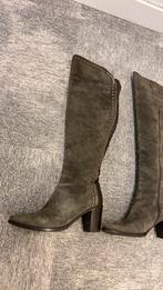 Italiaanse over the knee laarzen - taupe -maat 39, Ophalen of Verzenden, Zo goed als nieuw, Bruin, Hoge laarzen