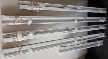 Alu 'luxaflex' wit 3x B120 (H140/160) jaloezieën lamellen z1 beschikbaar voor biedingen