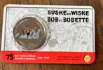 5 euro België Suske en Wiske coinkaart, Postzegels en Munten, Munten | Europa | Euromunten, 2 euro, Ophalen of Verzenden, België