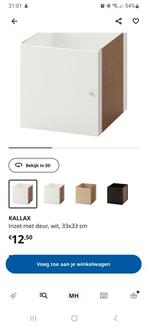 2x inzet Kallax deurtjes Ikea, Huis en Inrichting, Kasten | Overige, Ophalen, Zo goed als nieuw