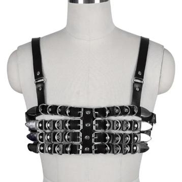 Zwarte riemen bh sexy punk gothic dames vrouwen  beschikbaar voor biedingen