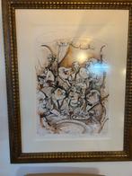 Guy Olivier zeefdruk - Bourgondisch Restaurant Tafereel, Antiek en Kunst, Ophalen