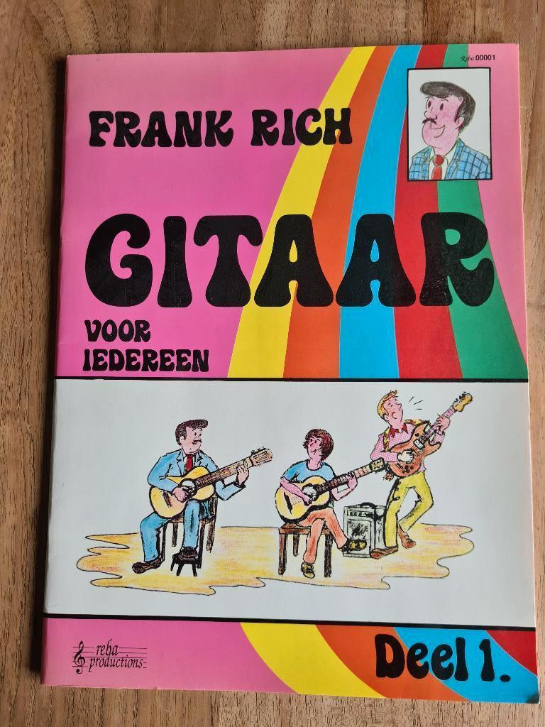 Frank Rich gitaar lesboek deel 1 en deel 2, Muziek en Instrumenten, Ophalen, Gitaar, Overige genres, Les of Cursus
