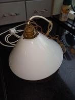 Vintage Hanglamp, Minder dan 50 cm, Gebruikt, Ophalen of Verzenden, Glas