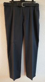 Zwarte herenpantalon Luigi Morini met riem maat 27 (52), Maat 52/54 (L), Zwart, Ophalen of Verzenden, Zo goed als nieuw
