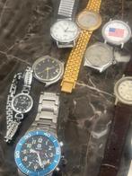Partij horloges, Sieraden, Tassen en Uiterlijk, Horloges | Heren, Overige merken, Zakhorloge, Gebruikt, Staal