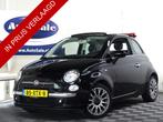 Fiat 500C 0.9 TwinAir Lounge Cabrio NAP INTERSCOPE LEDER BT, Euro 5, 86 pk, Gebruikt, Zwart