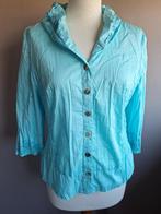 Nieuwe blauwe stretch blouse van Gerry Weber, maat M/38, Maat 38/40 (M), Blauw, Nieuw, Ophalen of Verzenden