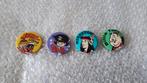 4 verschillende leuke buttons., Verzamelen, Speldjes, Pins en Buttons, Ophalen of Verzenden, Zo goed als nieuw, Overige onderwerpen