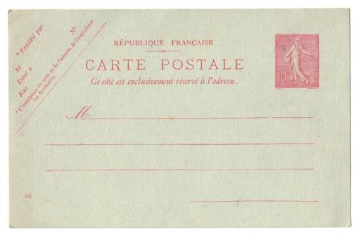 FRANKRIJK postkaart 10 ct. Ongelopen., Postzegels en Munten, Postzegels | Europa | Frankrijk, Ophalen of Verzenden