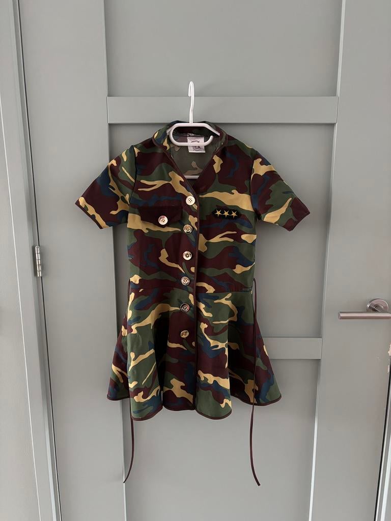 Carnaval - leger jurkje maat 152, Ophalen, Zo goed als nieuw, 146 t/m 152, Meisje