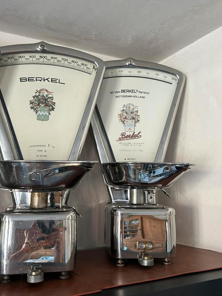 2 zeldzame berkel weegschalen model B, Antiek en Kunst, Antiek | Keukenbenodigdheden, Ophalen