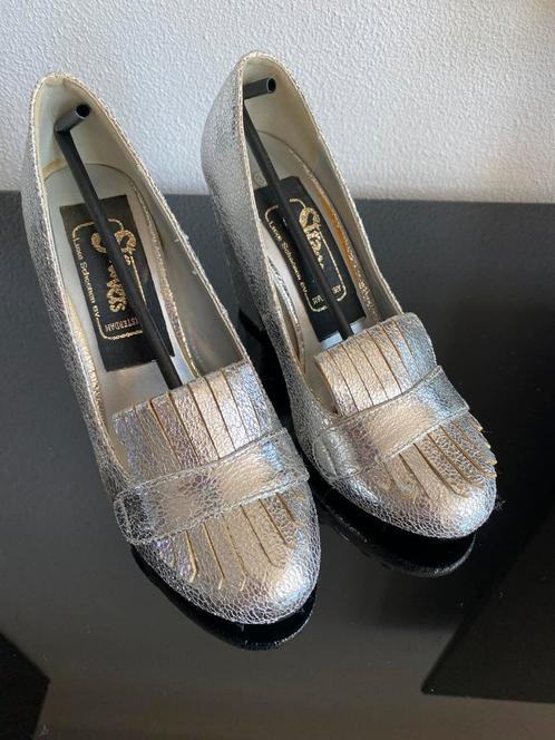 Moccasins met hak Stravers Amsterdam 35, Kleding | Dames, Schoenen, Zo goed als nieuw, Espadrilles of Moccasins, Overige kleuren