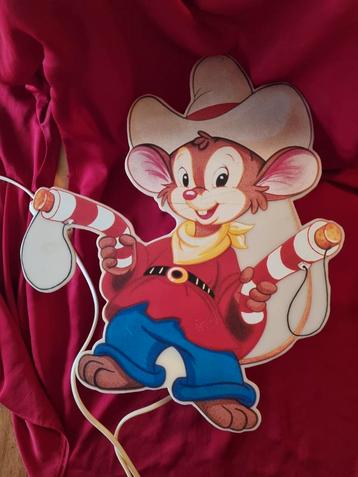 Leuke Wandlamp Muis Cowboy beschikbaar voor biedingen