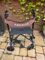 Arebos lichtgewicht inklapbare rollator bruin, Diversen, Rollators, Ophalen, Lichtgewicht, Zo goed als nieuw