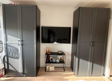 LEENBAKKER - kleding kast antraciet beschikbaar voor biedingen