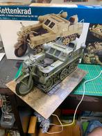 Kettenkrad Sd. Kfz. 2 Typ HK101 schaal 1:9 gebouwd, Hobby en Vrije tijd, Modelbouw | Auto's en Voertuigen, Gebruikt, Italeri, Groter dan 1:32