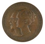 Chris van der Hoef - Penning, 1926 : Wilhelmina en Hendrik, Postzegels en Munten, Penningen en Medailles, Verzenden, Brons, Nederland