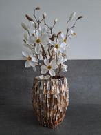 NIEUWE Schelpenvaas 30 cm inclusief bloemen 90,00, Huis en Inrichting, Ophalen of Verzenden, Nieuw