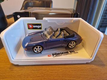 bburago porsche 911 carrera cabriolet 1:18 (1994)