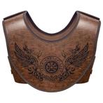 Viking harnas / borstharnas pantser borstpanter bruin bruine, Kleding | Heren, Verzenden, Nieuw, Historisch, Accessoires