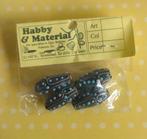 Handgemaakte Afrikaanse zwart/turquoise/zilverdraad kralen, Ophalen of Verzenden, Nieuw, Kraal