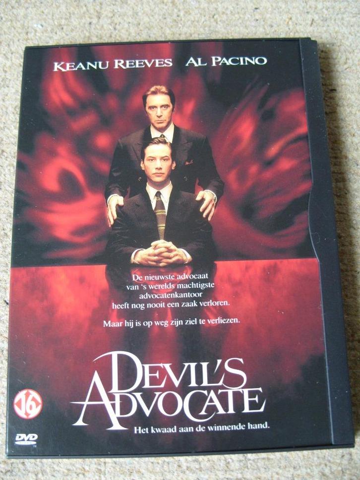 DVD Devil's Advocate (thriller met Keanu Reeves, Al Pacino), Cd's en Dvd's, Dvd's | Thrillers en Misdaad, Zo goed als nieuw, Bovennatuurlijke thriller