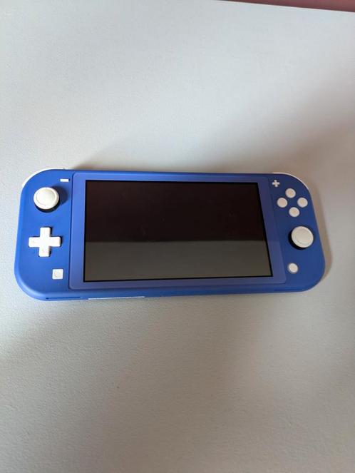 Blauwe nintendo switch lite, Spelcomputers en Games, Spelcomputers | Nintendo Switch Lite, Zo goed als nieuw, Overige kleuren