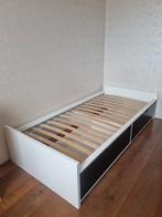 Ikea Flaxa bed 1 persoon, Ophalen, Eenpersoons, Wit, Zo goed als nieuw