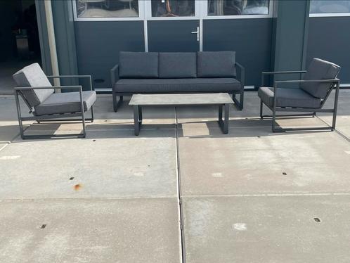 Strakke loungeset, Tuin en Terras, Tuinsets en Loungesets, Aluminium, Bank, Ophalen of Verzenden