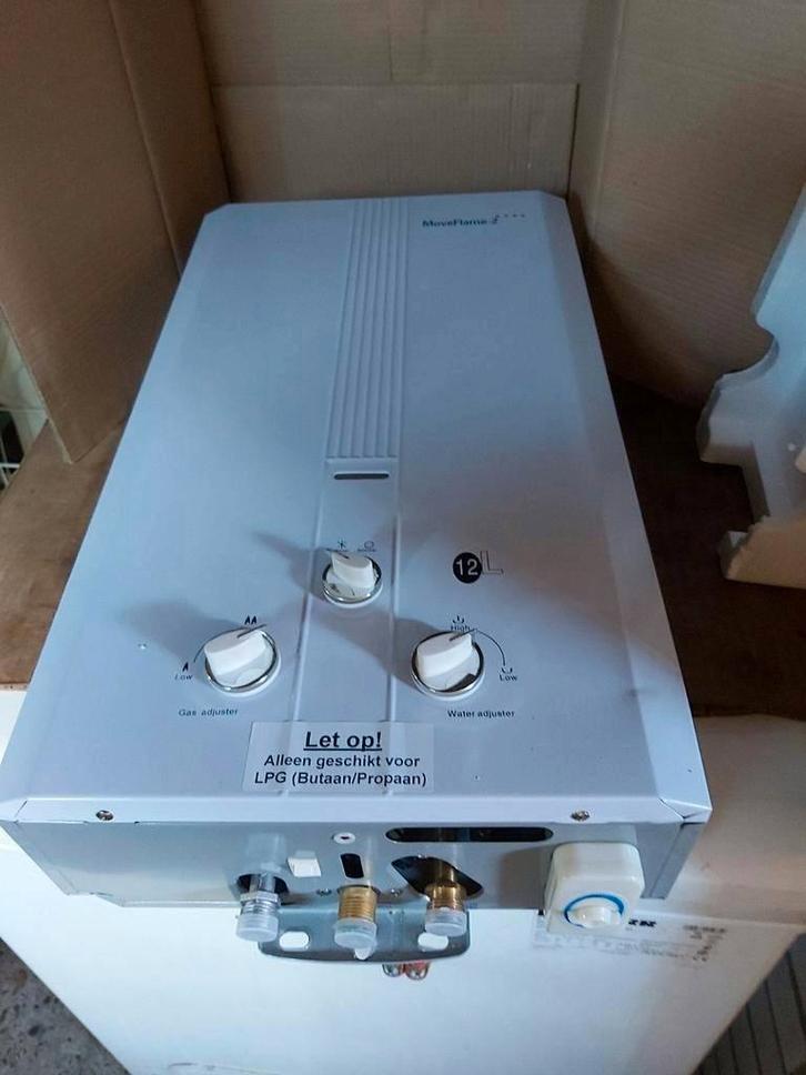 Geiser op lpg of Butaan, Doe-het-zelf en Verbouw, Geisers en Boilers, Nieuw, Geiser, Propaan of Butaan, Minder dan 20 liter, Onbekend