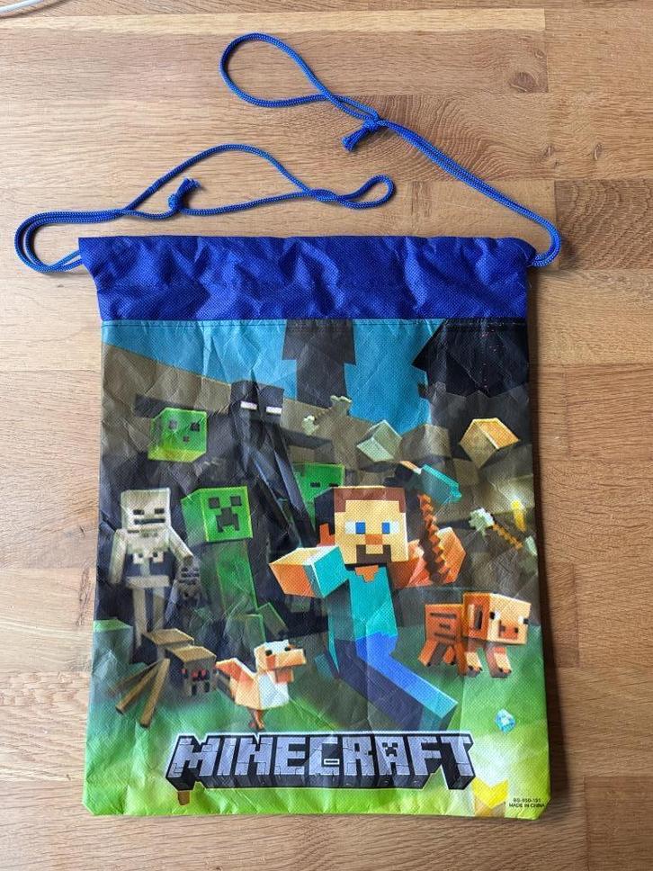 tas Minecraft - gymtas  - rugtas - schooltas, Sieraden, Tassen en Uiterlijk, Tassen | Rugtassen, Zo goed als nieuw, Overige merken